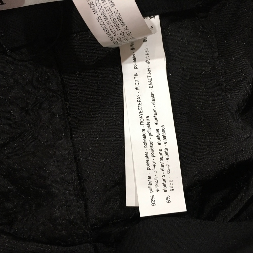 ZARA Elegant Black Sequin Women's Pants - Picture 6 of 11